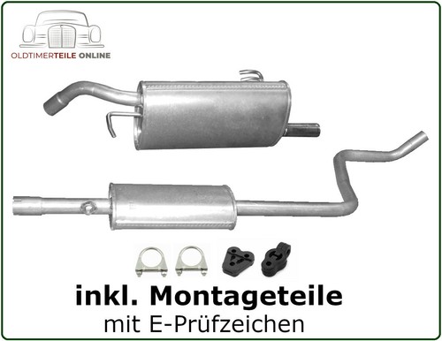Auspuffanlage für smart - auspuffanlage,
