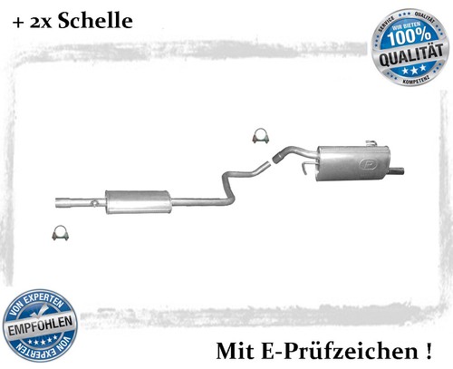 Auspuffanlage für smart - auspuffanlage,