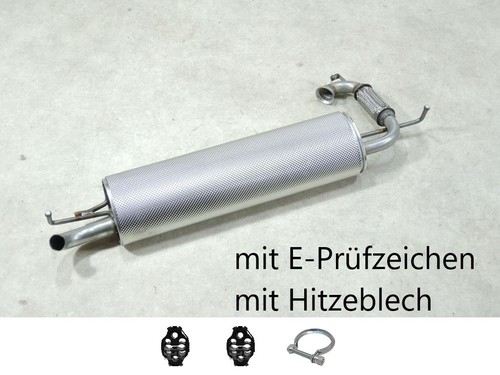 Endtopf mit hitzeblech - endtopf,