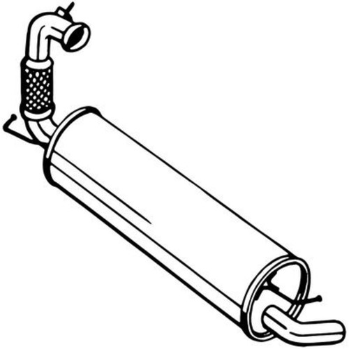 Endschalldämpfer bosal - endschalldämpfer,